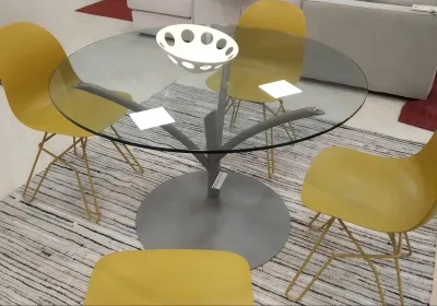 Tavolo Calligaris vetro rotondo